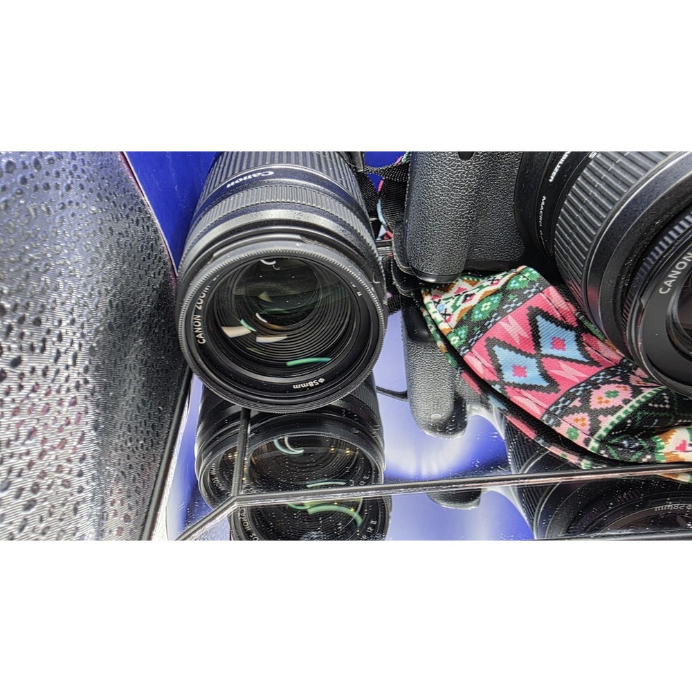 Canon EOS Rebel T5i DSLR Camera Bundle 18-55mm IS 50mm f1.8 STM Bag Charger - Picture 2 of 16